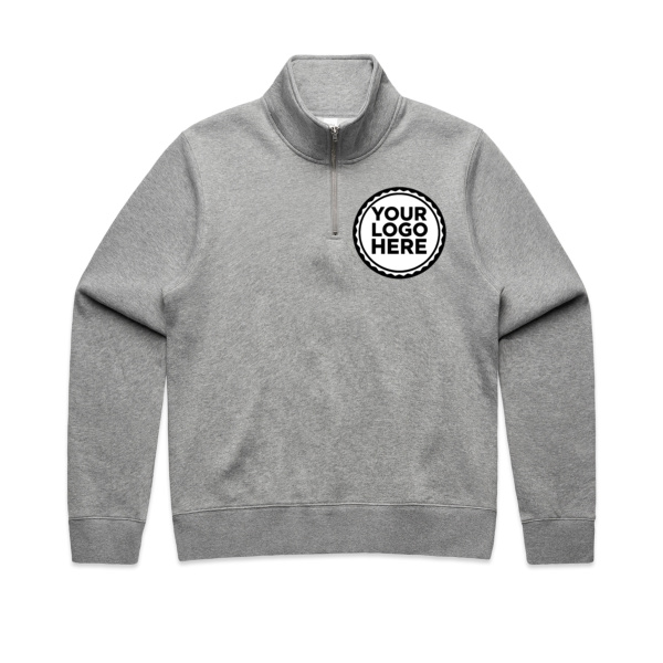 Women's  Half Zip As Colour Hoodie DTG Print Thumbnail